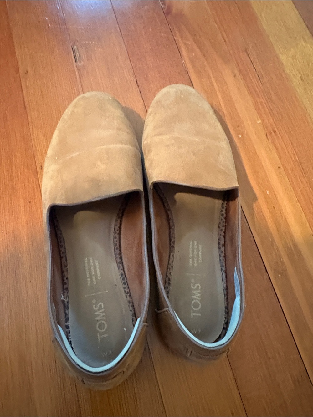 Toms Suede Slip-Ons in Rust